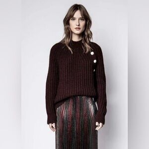 NWT Zadig & Voltaire Coleen Wool Sweater